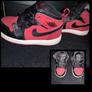 Jordan 1 red & black